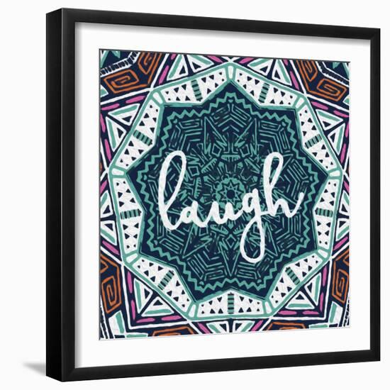 Bohemian Laugh-Jace Grey-Framed Art Print