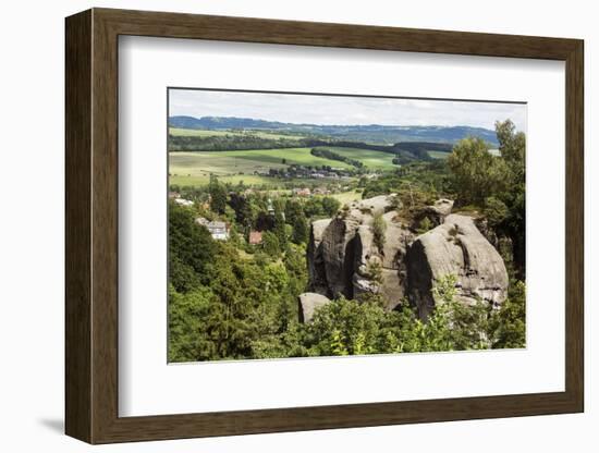 Bohemian Paradise, sandstone formations-Klaus-Gerhard Dumrath-Framed Photographic Print