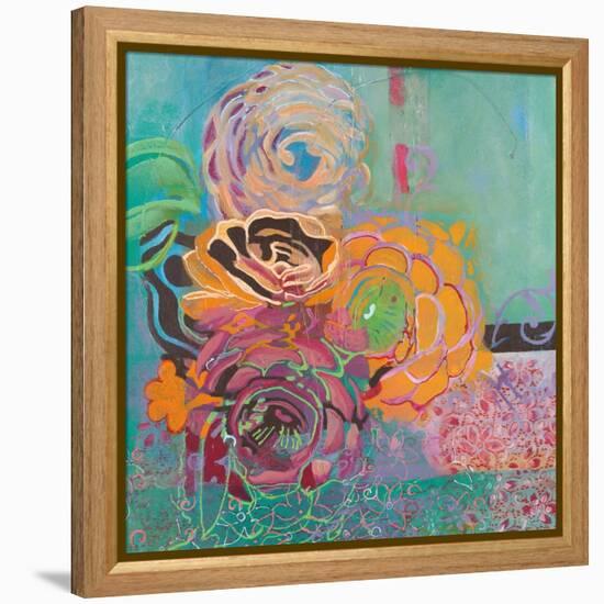 Bohemian Posies-Jeanne Wassenaar-Framed Stretched Canvas