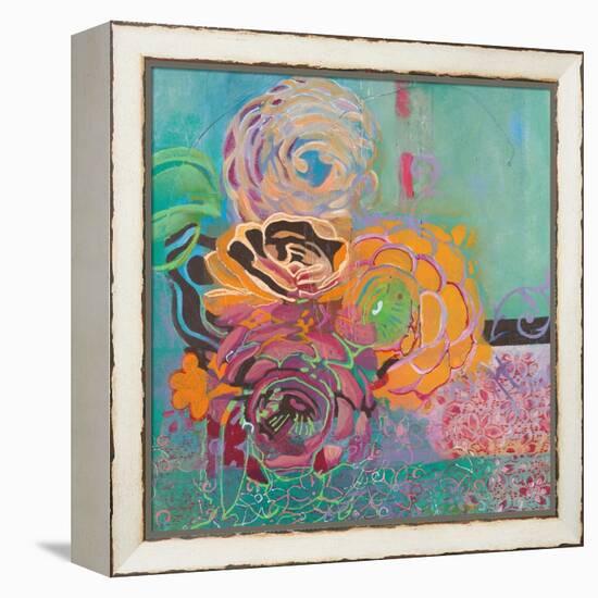 Bohemian Posies-Jeanne Wassenaar-Framed Stretched Canvas