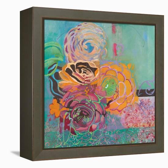 Bohemian Posies-Jeanne Wassenaar-Framed Stretched Canvas