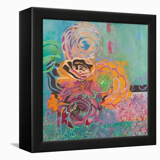 Bohemian Posies-Jeanne Wassenaar-Framed Stretched Canvas