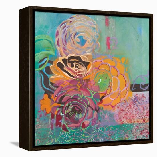 Bohemian Posies-Jeanne Wassenaar-Framed Stretched Canvas