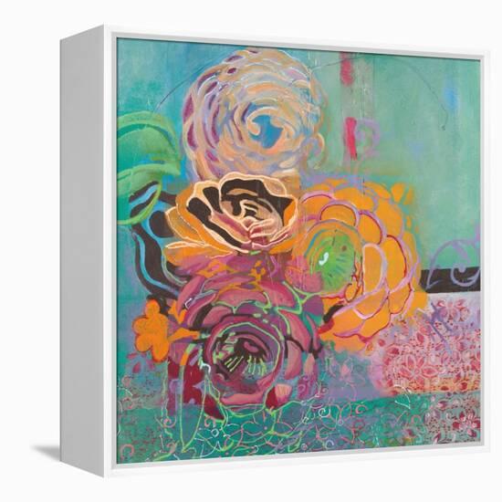 Bohemian Posies-Jeanne Wassenaar-Framed Stretched Canvas