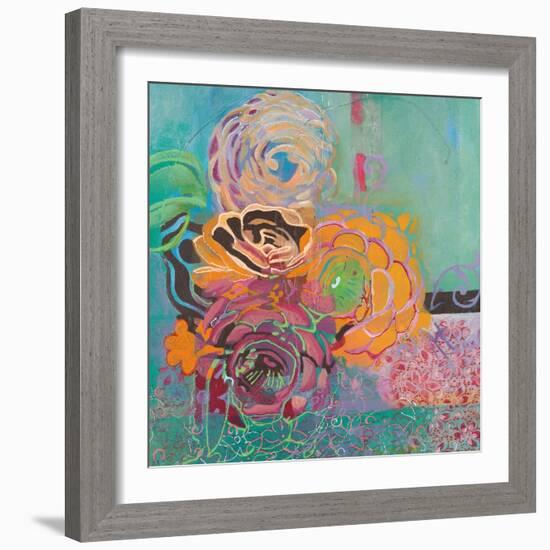 Bohemian Posies-Jeanne Wassenaar-Framed Art Print