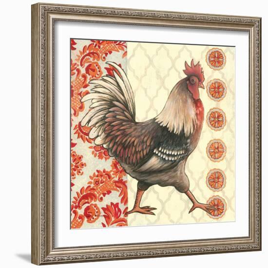 Bohemian Rooster I-Kimberly Poloson-Framed Art Print