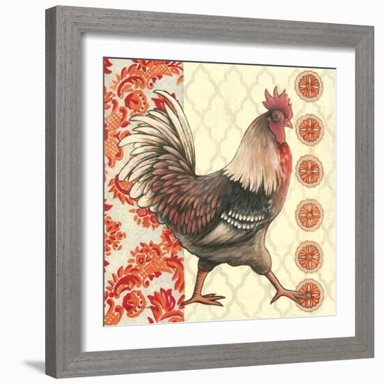 Bohemian Rooster I-Kimberly Poloson-Framed Art Print