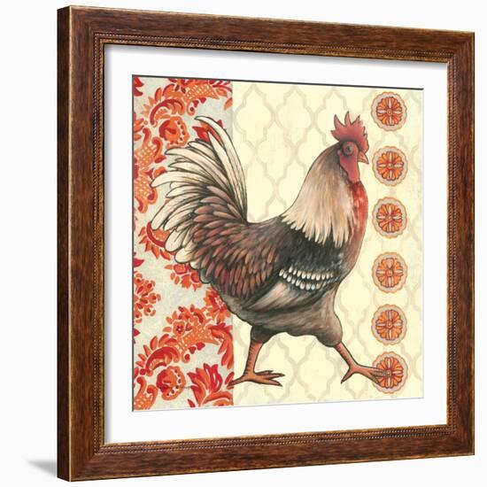 Bohemian Rooster I-Kimberly Poloson-Framed Art Print