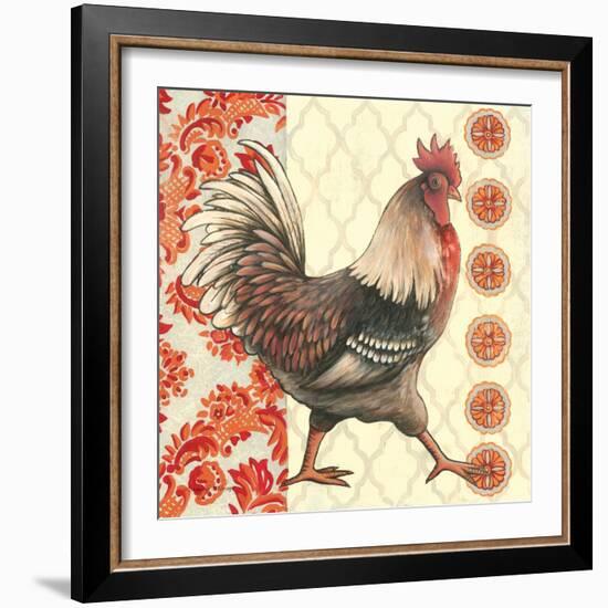 Bohemian Rooster I-Kimberly Poloson-Framed Art Print