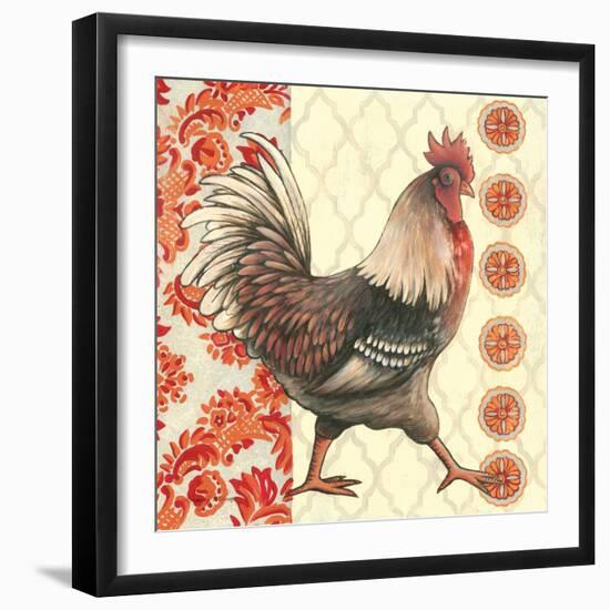 Bohemian Rooster I-Kimberly Poloson-Framed Art Print