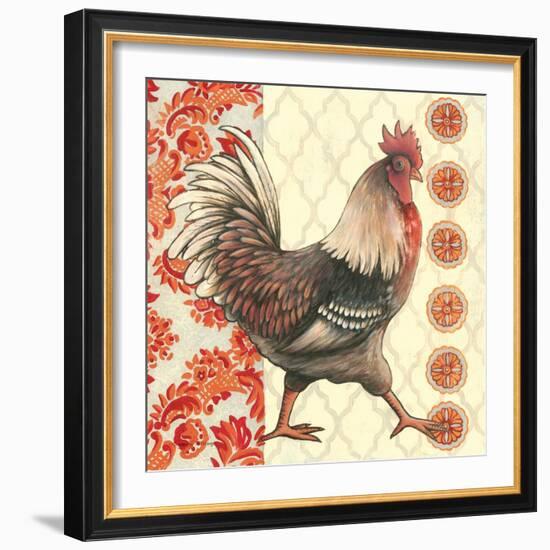 Bohemian Rooster I-Kimberly Poloson-Framed Art Print