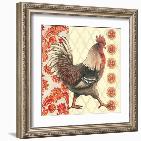 Bohemian Rooster I-Kimberly Poloson-Framed Art Print