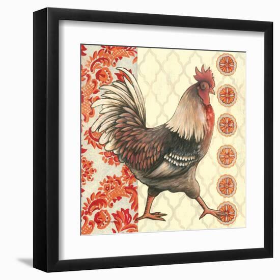 Bohemian Rooster I-Kimberly Poloson-Framed Art Print