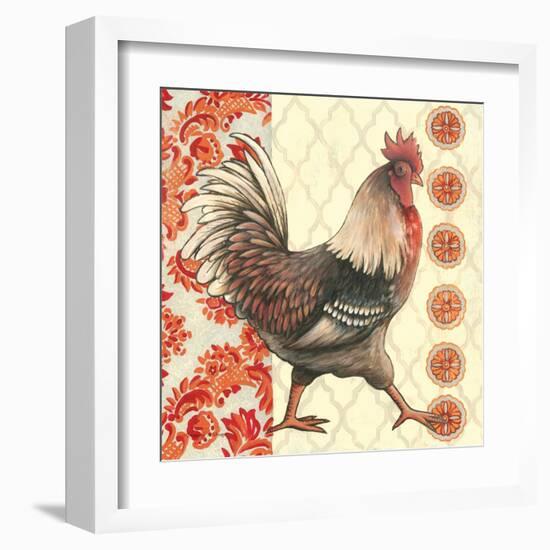 Bohemian Rooster I-Kimberly Poloson-Framed Art Print