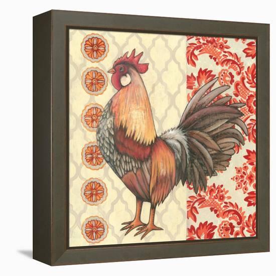 Bohemian Rooster II-Kimberly Poloson-Framed Stretched Canvas