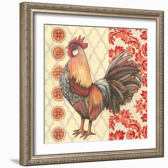 Bohemian Rooster II-Kimberly Poloson-Framed Art Print