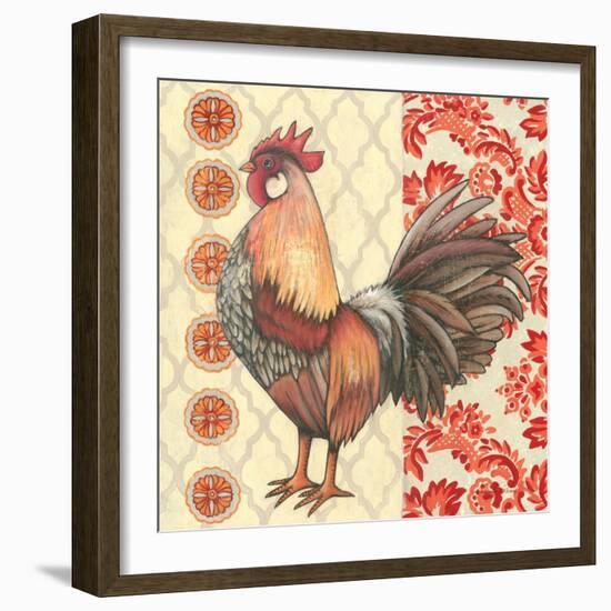 Bohemian Rooster II-Kimberly Poloson-Framed Art Print