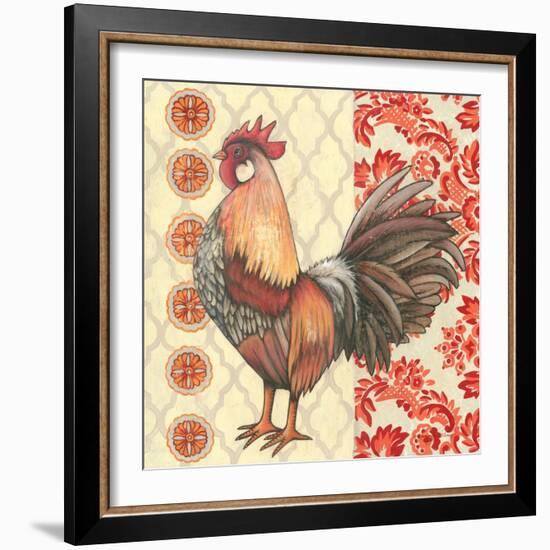 Bohemian Rooster II-Kimberly Poloson-Framed Art Print