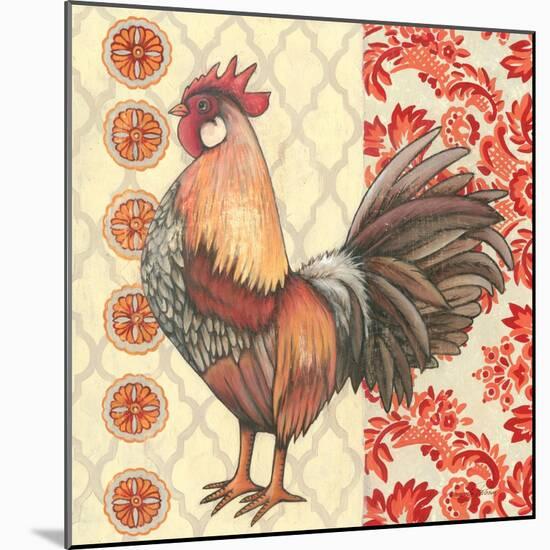 Bohemian Rooster II-Kimberly Poloson-Mounted Art Print