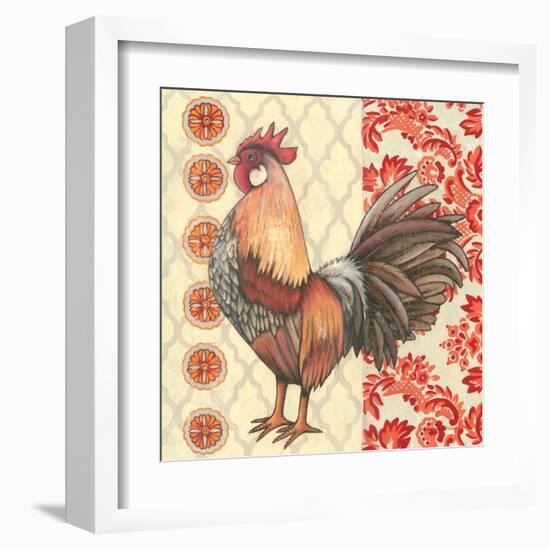 Bohemian Rooster II-Kimberly Poloson-Framed Art Print