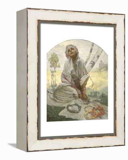 Bohemian Sun Dreamer-Alphonse Mucha-Framed Premier Image Canvas