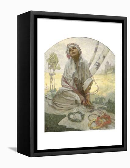 Bohemian Sun Dreamer-Alphonse Mucha-Framed Premier Image Canvas