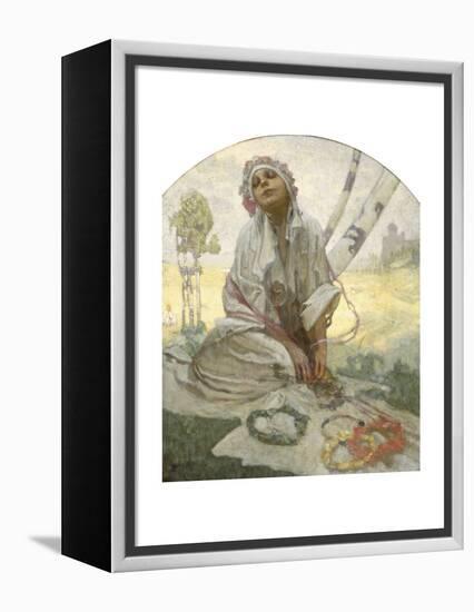 Bohemian Sun Dreamer-Alphonse Mucha-Framed Premier Image Canvas