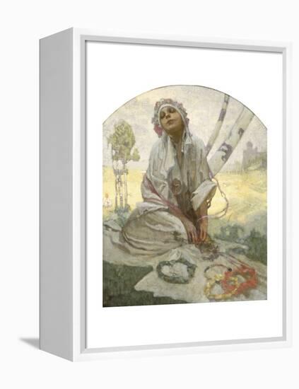 Bohemian Sun Dreamer-Alphonse Mucha-Framed Premier Image Canvas