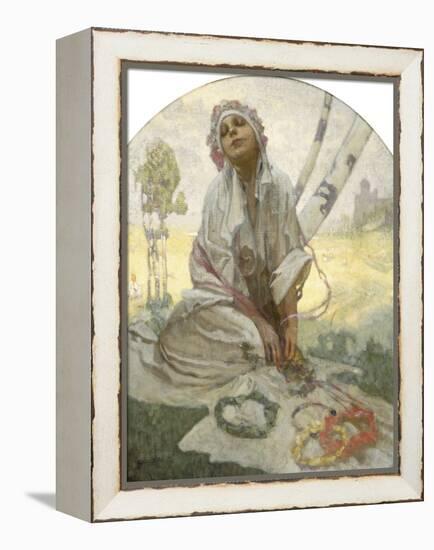 Bohemian Sun Dreamer-Alphonse Mucha-Framed Premier Image Canvas