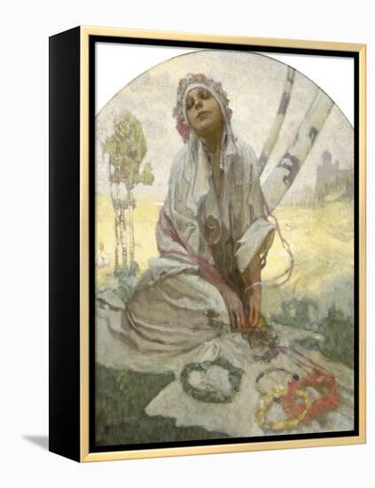 Bohemian Sun Dreamer-Alphonse Mucha-Framed Premier Image Canvas