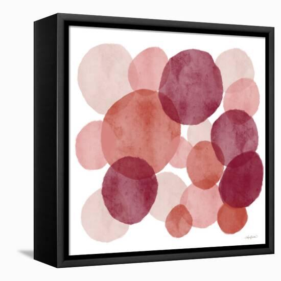 Bohemian Watercolor Dots-Angela Bawden-Framed Stretched Canvas