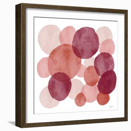 Bohemian Watercolor Dots-Angela Bawden-Framed Art Print