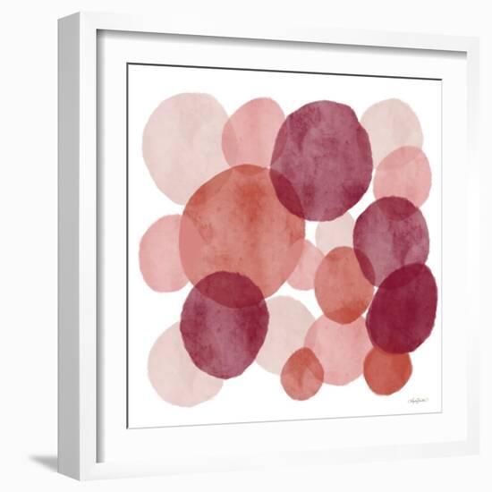 Bohemian Watercolor Dots-Angela Bawden-Framed Art Print