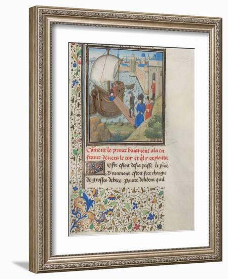 Bohemond I of Antioch Traveled Back to Apulia, 1460s-null-Framed Giclee Print