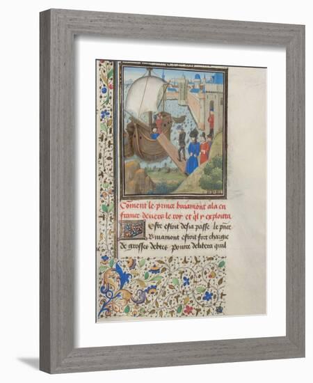 Bohemond I of Antioch Traveled Back to Apulia, 1460s-null-Framed Giclee Print