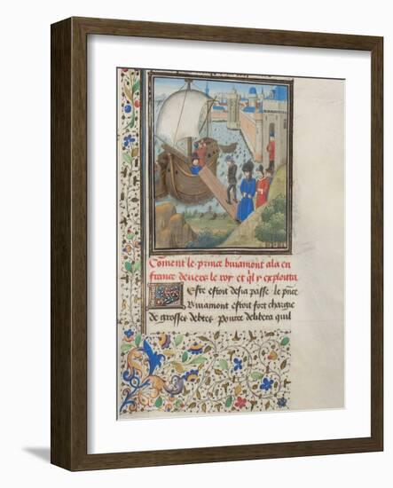 Bohemond I of Antioch Traveled Back to Apulia, 1460s-null-Framed Giclee Print