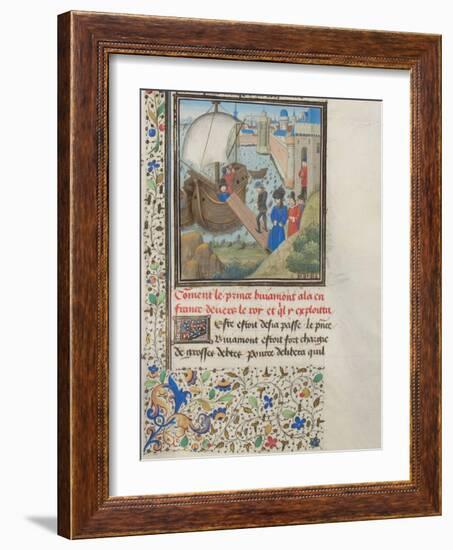 Bohemond I of Antioch Traveled Back to Apulia, 1460s-null-Framed Giclee Print