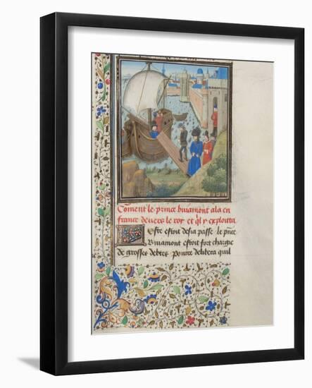 Bohemond I of Antioch Traveled Back to Apulia, 1460s-null-Framed Giclee Print