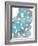 Boho Beautiful I Blue-Moira Hershey-Framed Art Print