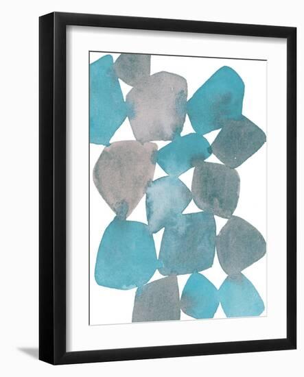 Boho Beautiful II Blue-Moira Hershey-Framed Art Print