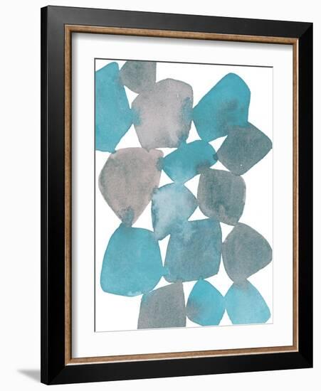 Boho Beautiful II Blue-Moira Hershey-Framed Art Print