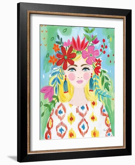 Boho Girl I-Farida Zaman-Framed Art Print