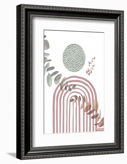 Boho in Sage Green and Pink-Sally Ann Moss-Framed Photographic Print