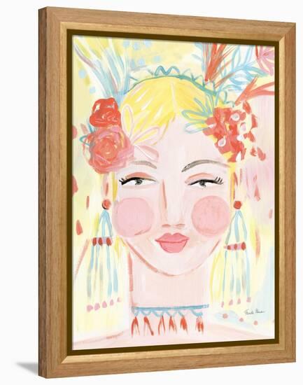 Boho Lady I-Farida Zaman-Framed Stretched Canvas