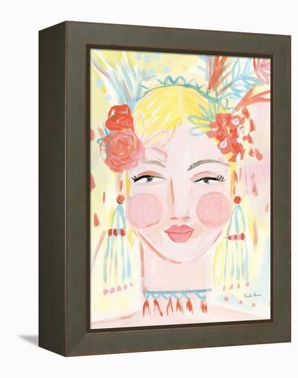 Boho Lady I-Farida Zaman-Framed Stretched Canvas