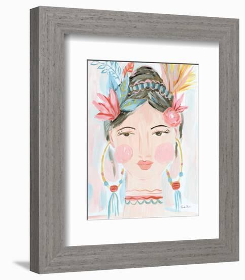 Boho Lady II-Farida Zaman-Framed Premium Giclee Print