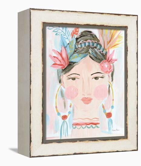 Boho Lady II-Farida Zaman-Framed Stretched Canvas