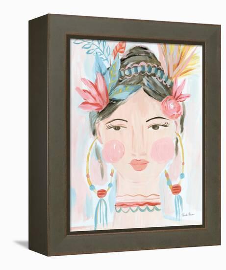 Boho Lady II-Farida Zaman-Framed Stretched Canvas