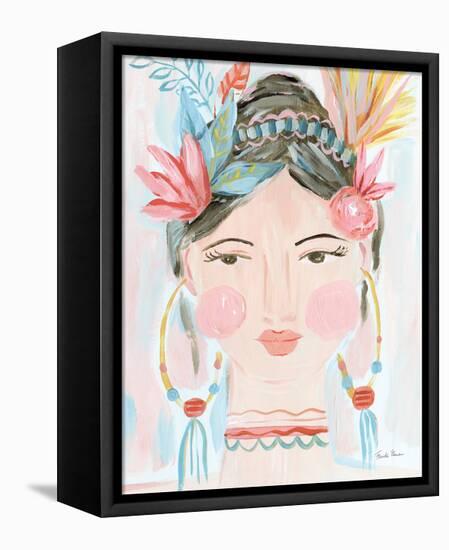 Boho Lady II-Farida Zaman-Framed Stretched Canvas