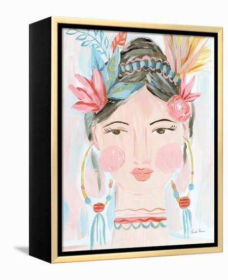 Boho Lady II-Farida Zaman-Framed Stretched Canvas